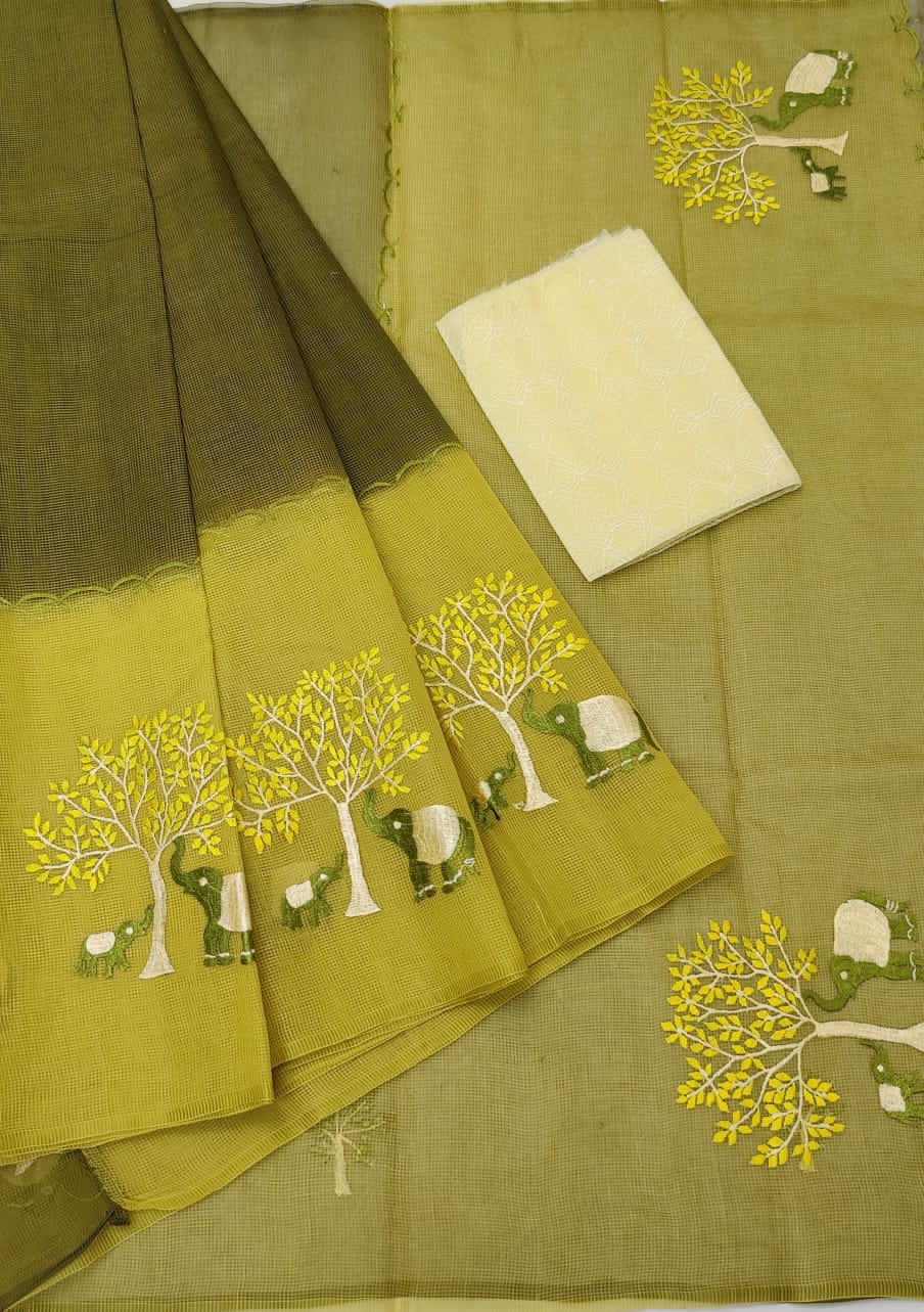 Bright silk sarees in multiple colours
